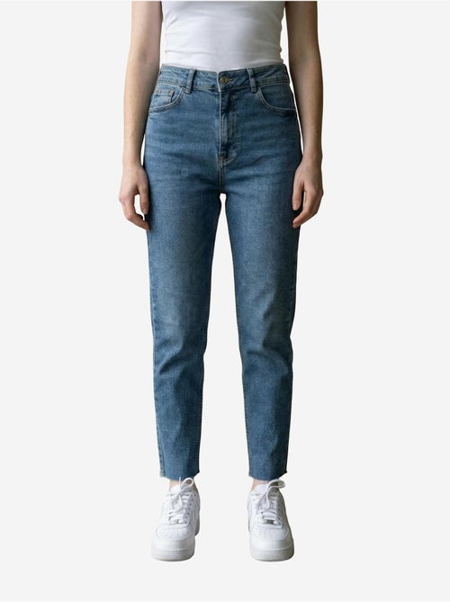 Pantaloni in denim a vita alta a gamba skinny my fashion - Kiabi Pantaloni in denim a vita alta a gamba skinny my fashion - Kiabi