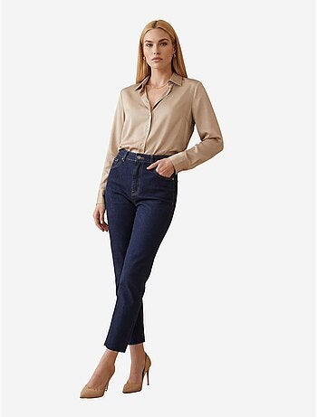 Pantaloni in denim a vita alta a gamba skinny my fashion