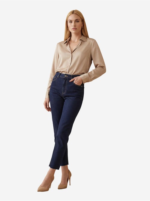 Pantaloni in denim a vita alta a gamba skinny my fashion - Kiabi Pantaloni in denim a vita alta a gamba skinny my fashion - Kiabi