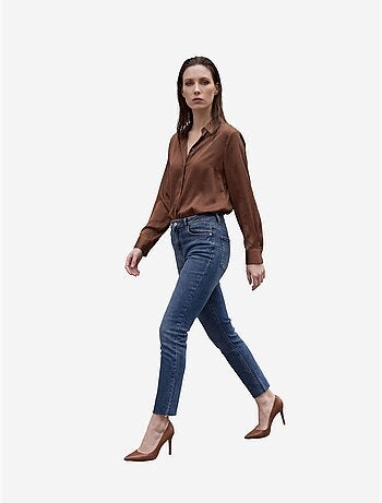 Pantaloni in denim a vita alta a gamba skinny my fashion