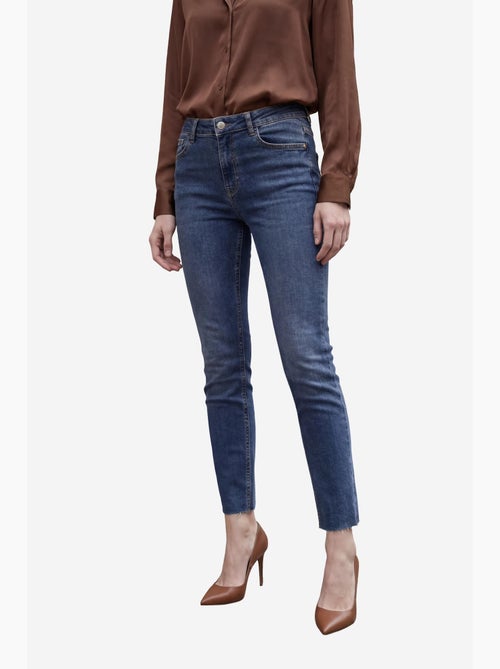 Pantaloni in denim a vita alta a gamba skinny my fashion - Kiabi Pantaloni in denim a vita alta a gamba skinny my fashion - Kiabi