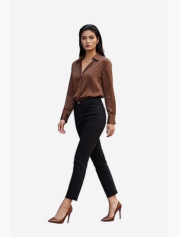 Pantaloni in denim a vita alta a gamba skinny my fashion