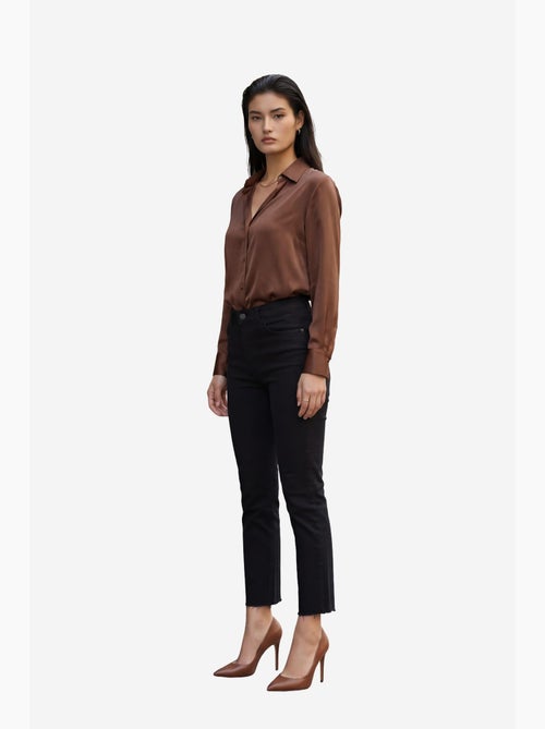 Pantaloni in denim a vita alta a gamba skinny my fashion - Kiabi Pantaloni in denim a vita alta a gamba skinny my fashion - Kiabi