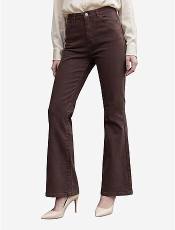 Pantaloni in denim a vita alta a zampa my fashion
