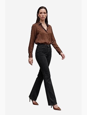 Pantaloni in denim a vita alta a zampa my fashion