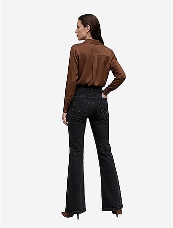 Pantaloni in denim a vita alta a zampa my fashion
