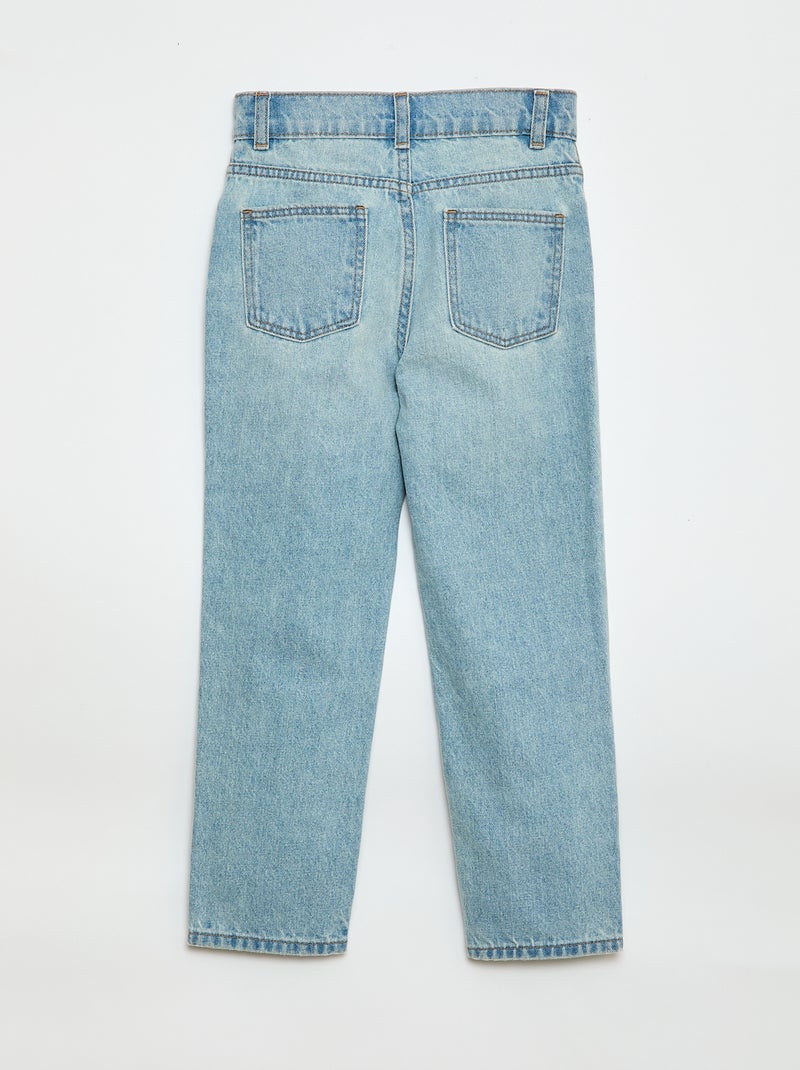 Pantaloni in denim a vita alta Blu - Kiabi