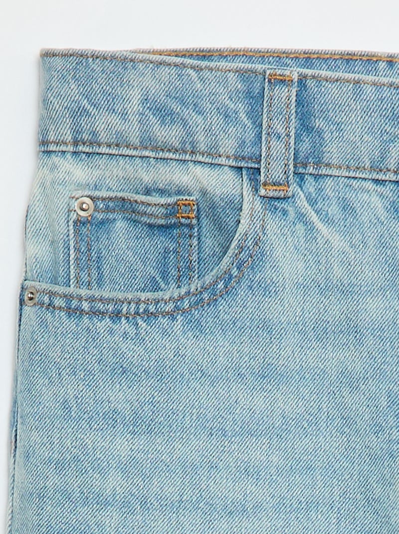 Pantaloni in denim a vita alta Blu - Kiabi