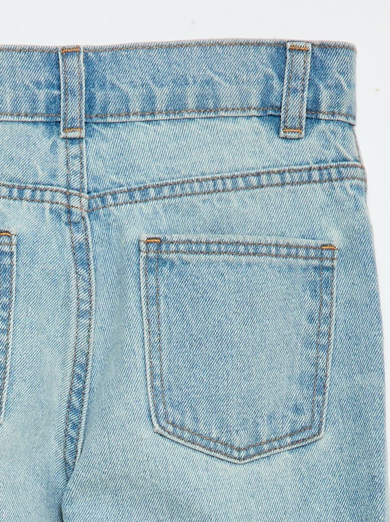Pantaloni in denim a vita alta Blu - Kiabi