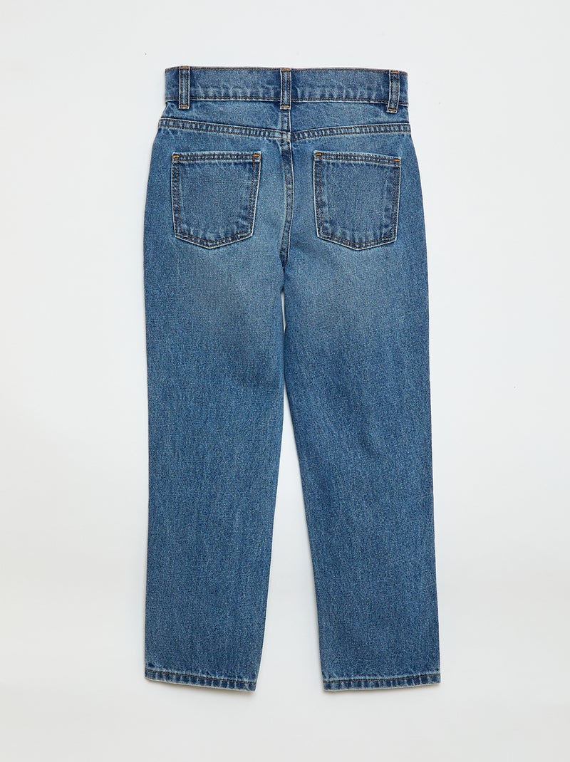 Pantaloni in denim a vita alta Blu - Kiabi