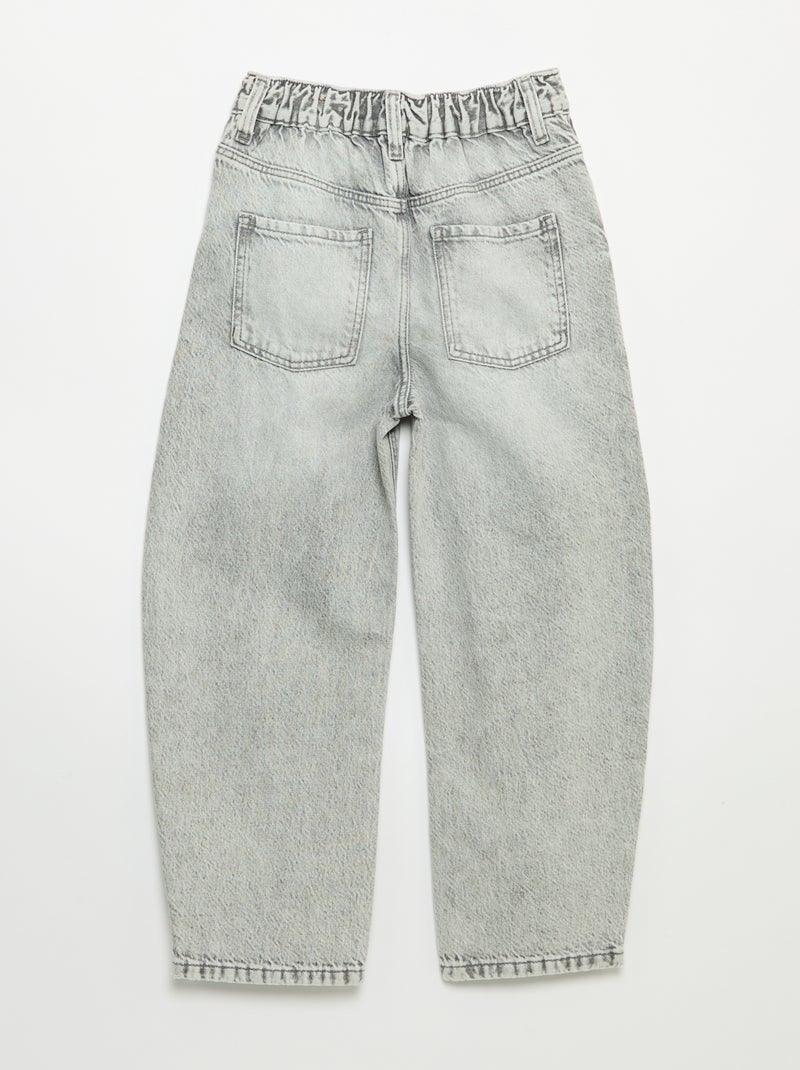 Pantaloni in denim ampi Grigio - Kiabi