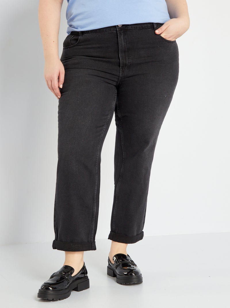 Pantaloni in denim boyfriend NERO - Kiabi