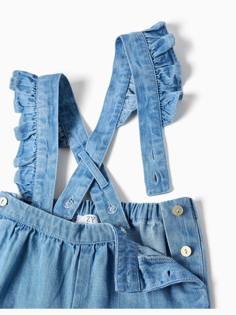 Pantaloni in denim con bretelle rimovibili Blu Blu - Kiabi