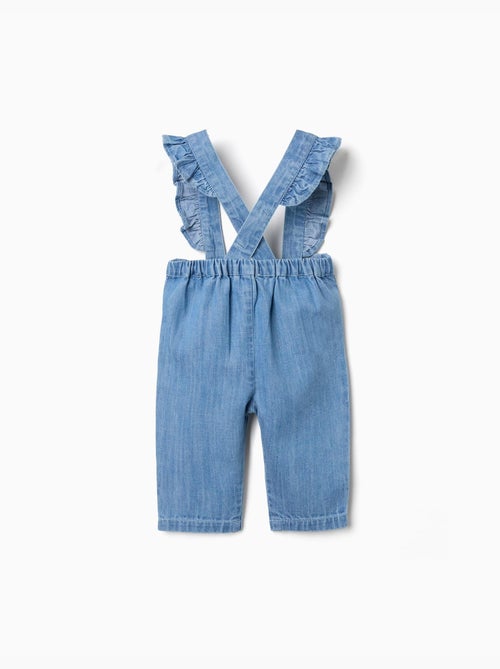 Pantaloni in denim con bretelle rimovibili - Kiabi Pantaloni in denim con bretelle rimovibili - Kiabi