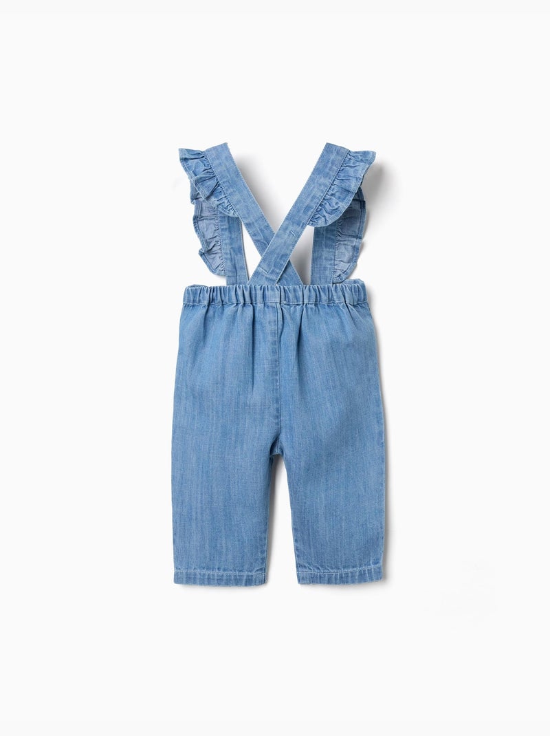 Pantaloni in denim con bretelle rimovibili Blu Blu - Kiabi
