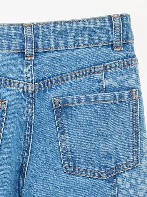 Pantaloni in denim con inserti stampati - Kiabi
