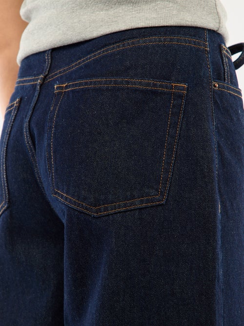 Pantaloni in denim con mini cintura - Kiabi