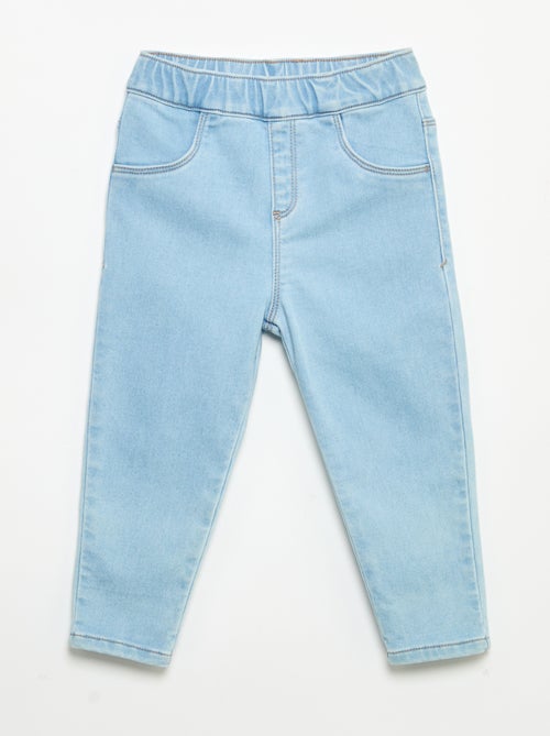 Pantaloni in denim con risvolto alla base - Kiabi