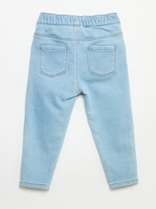 Pantaloni in denim con risvolto alla base - Kiabi