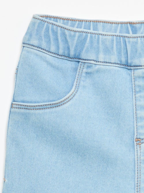 Pantaloni in denim con risvolto alla base - Kiabi