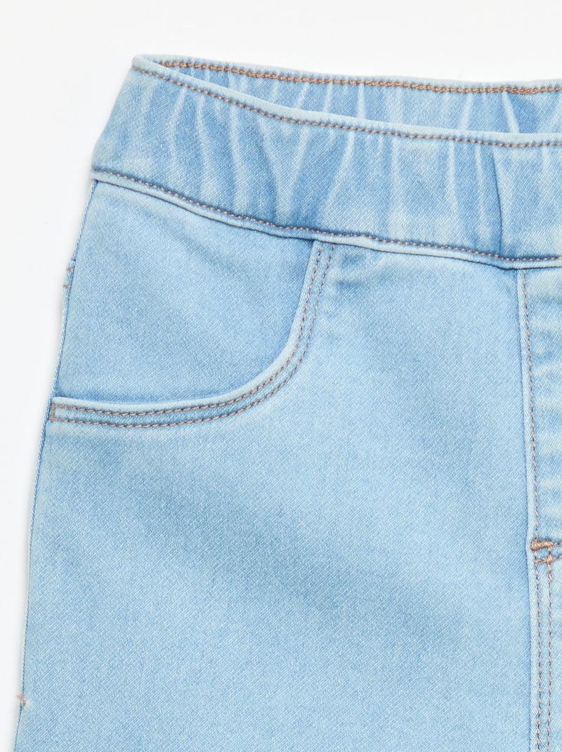Pantaloni in denim con risvolto alla base Blu - Kiabi