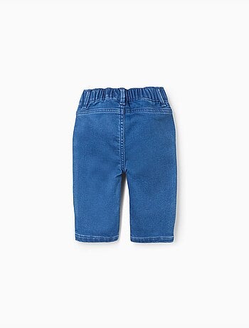 Pantaloni in denim con vita elastica