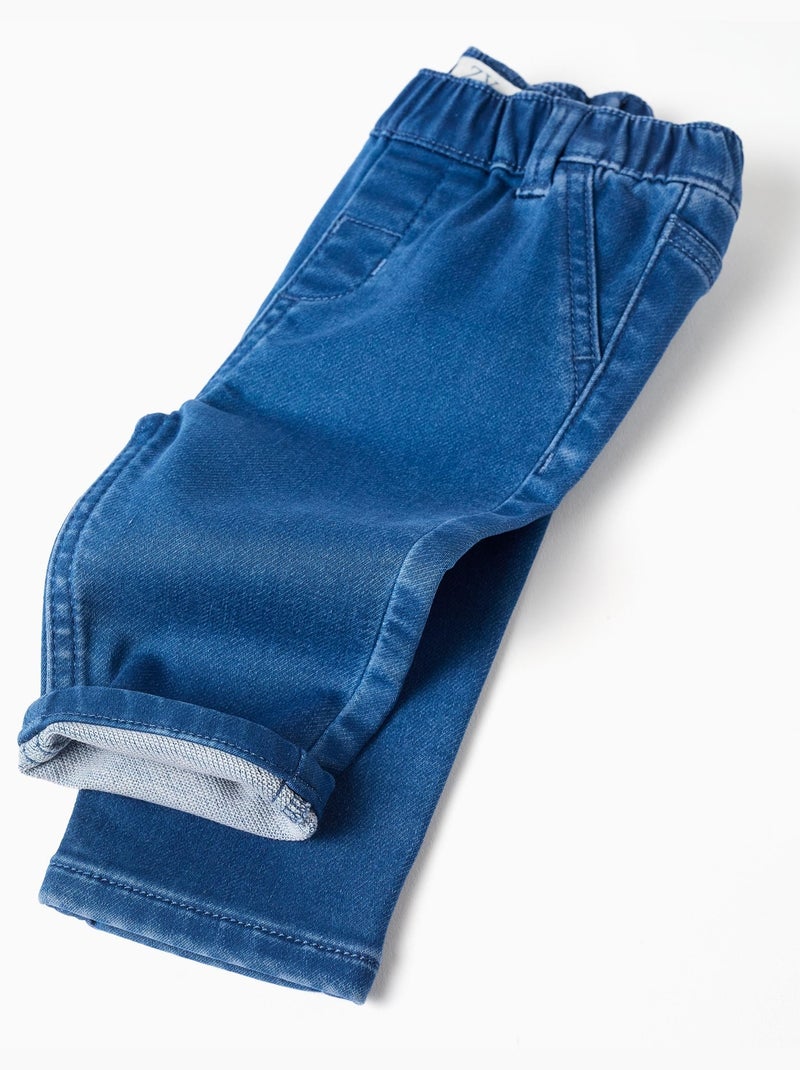 Pantaloni in denim con vita elastica Blu Blu - Kiabi