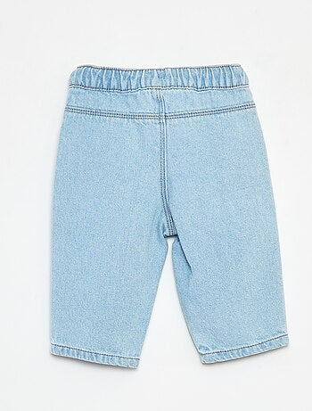 Pantaloni in denim con vita elasticizzata