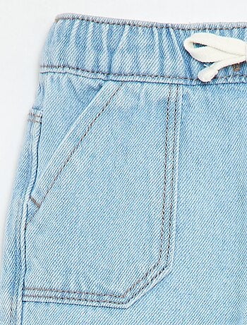 Pantaloni in denim con vita elasticizzata
