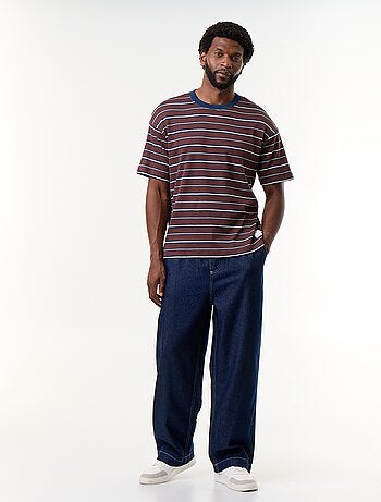 Pantaloni in denim con vita elasticizzata
