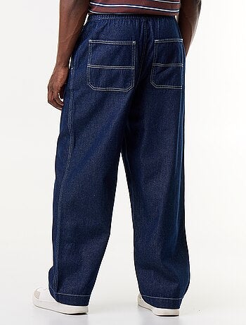 Pantaloni in denim con vita elasticizzata