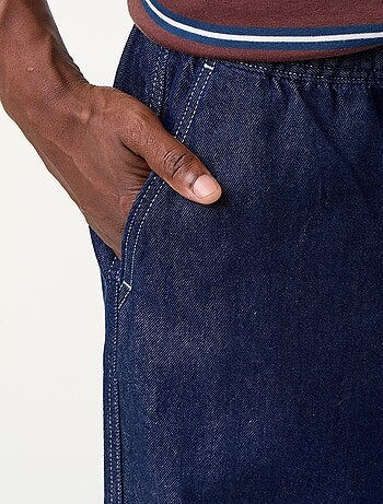 Pantaloni in denim con vita elasticizzata