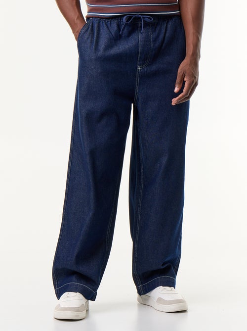 Pantaloni in denim con vita elasticizzata - Kiabi