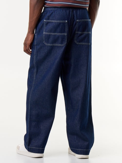 Pantaloni in denim con vita elasticizzata - Kiabi