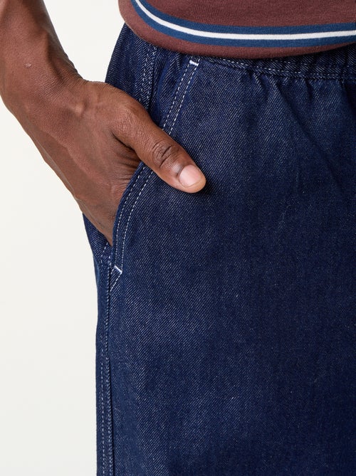 Pantaloni in denim con vita elasticizzata - Kiabi
