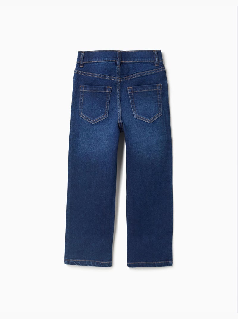 Pantaloni in denim dal taglio dritto Blu scuro - Kiabi