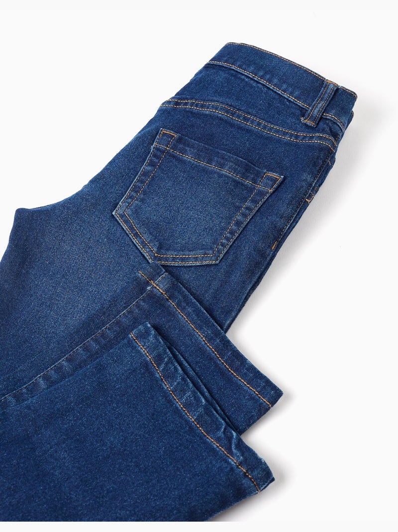 Pantaloni in denim dal taglio dritto Blu scuro - Kiabi