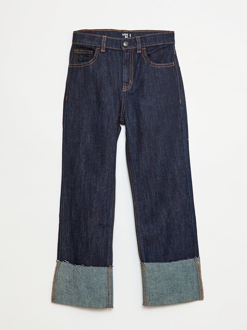 Pantaloni in denim effetto destroyed Blu - Kiabi