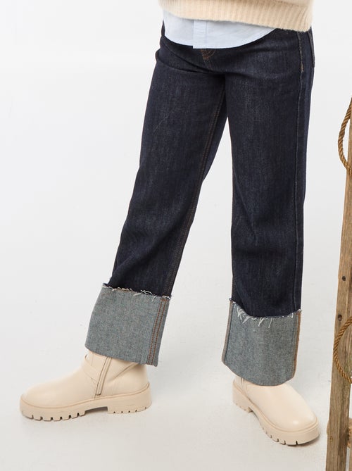 Pantaloni in denim effetto destroyed - Kiabi