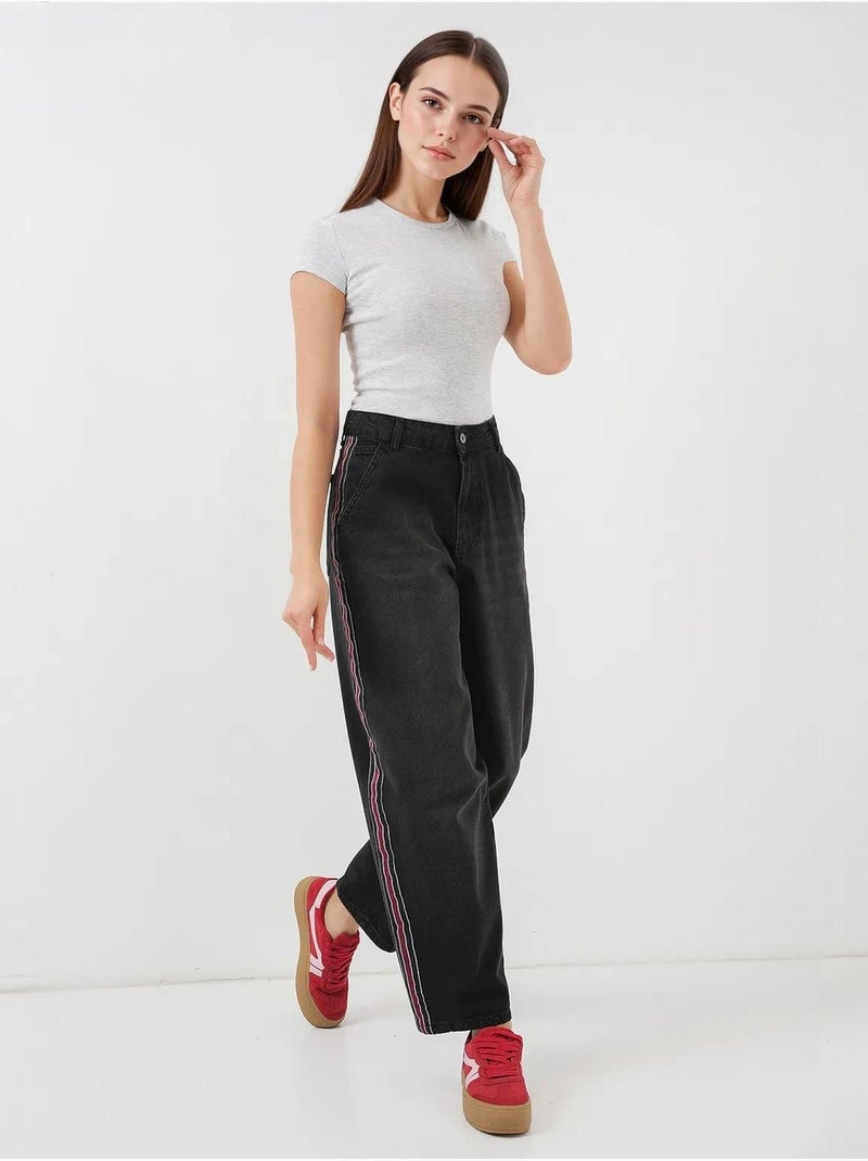 Pantaloni in denim larghi bdart Nero - Kiabi