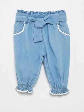 Pantaloni in denim leggero