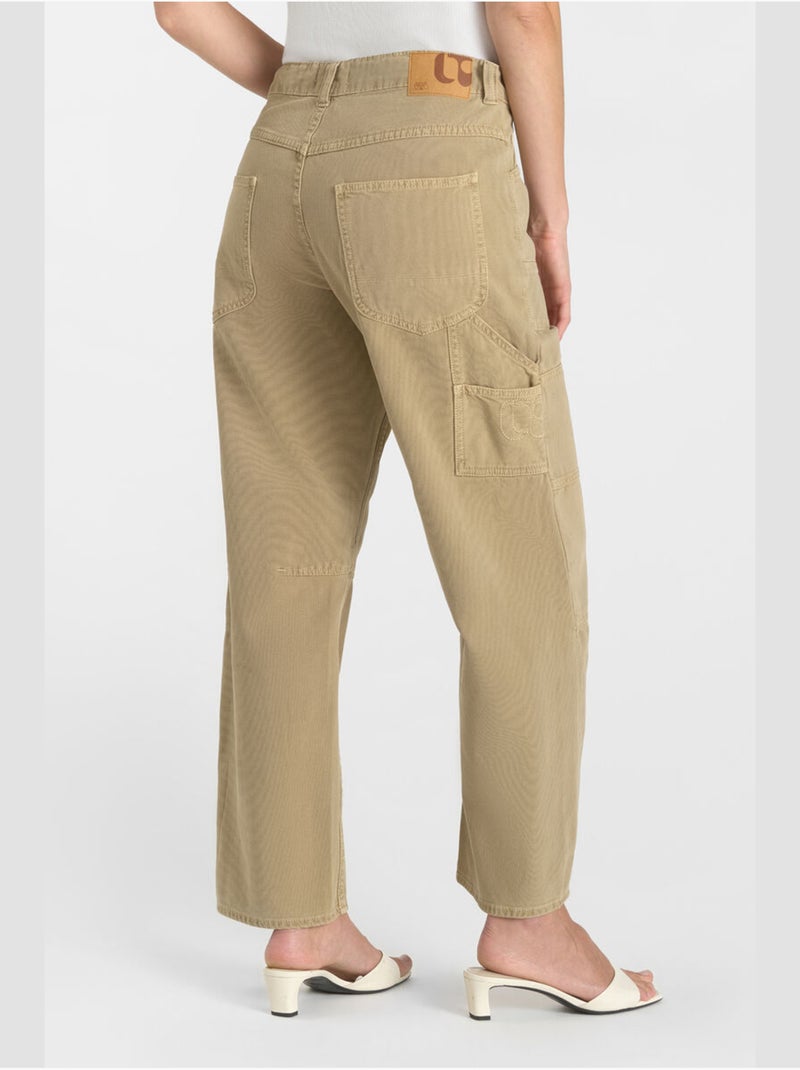 Pantaloni in denim MADIE larghi e larghi Beige - Kiabi