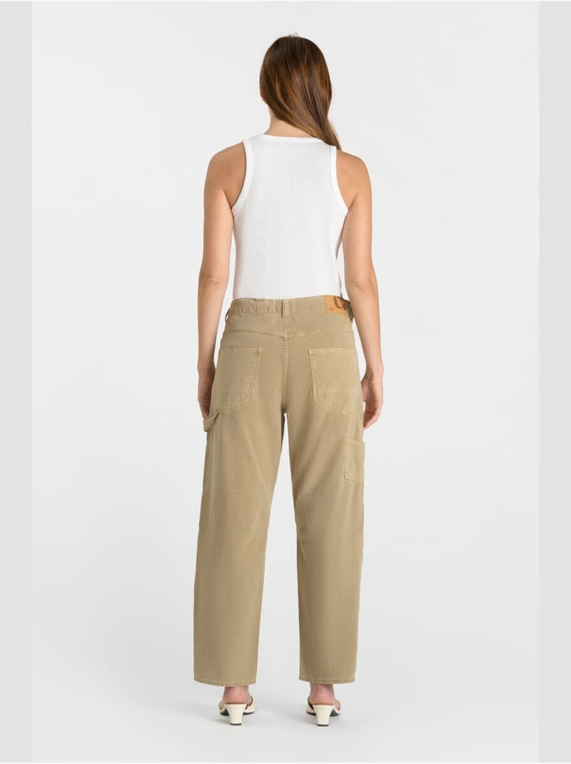 Pantaloni in denim MADIE larghi e larghi Beige - Kiabi