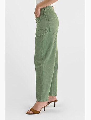 Pantaloni in denim madie larghi e larghi