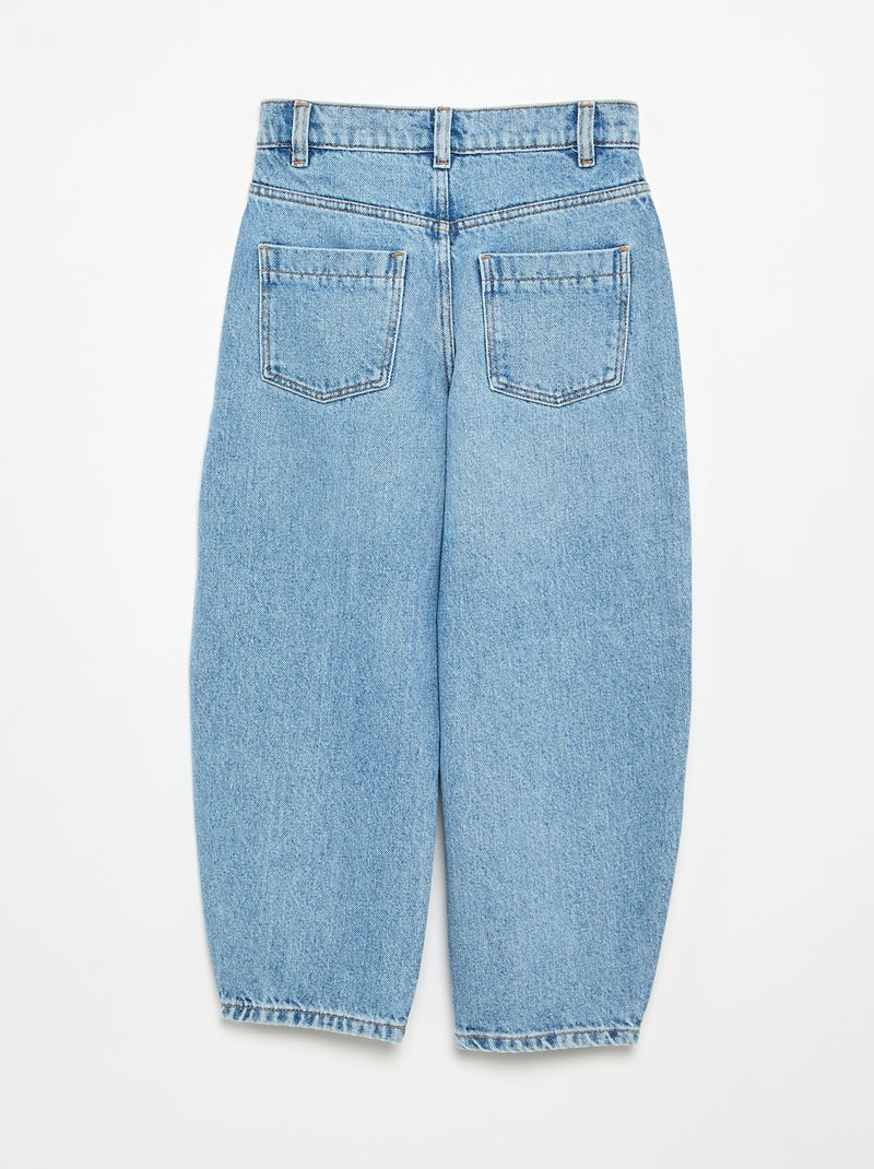 Pantaloni in denim modello barrel Blu - Kiabi