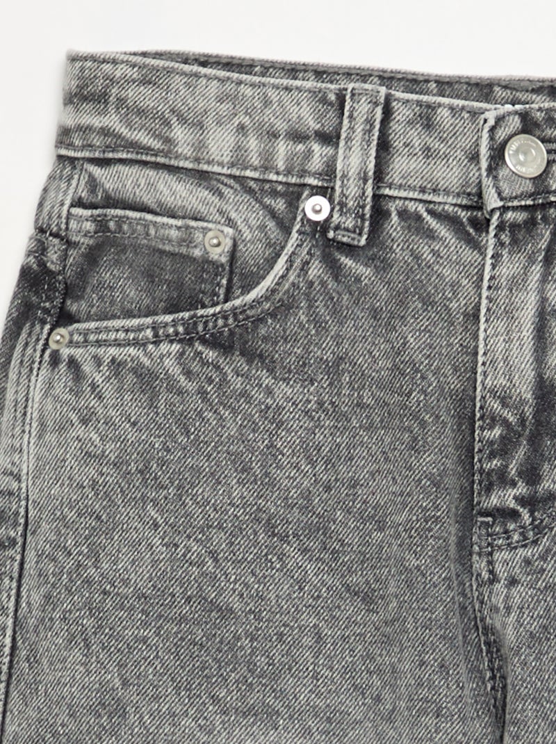 Pantaloni in denim modello barrel Grigio - Kiabi