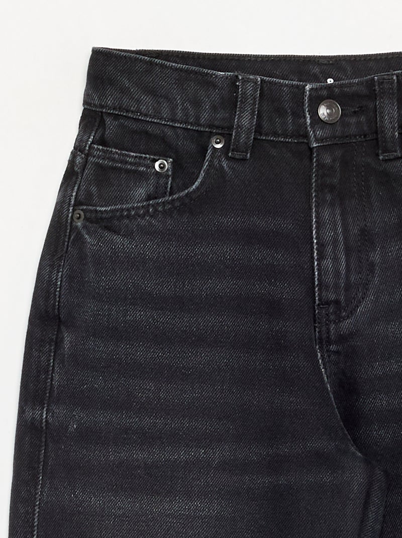 Pantaloni in denim modello barrel Nero - Kiabi