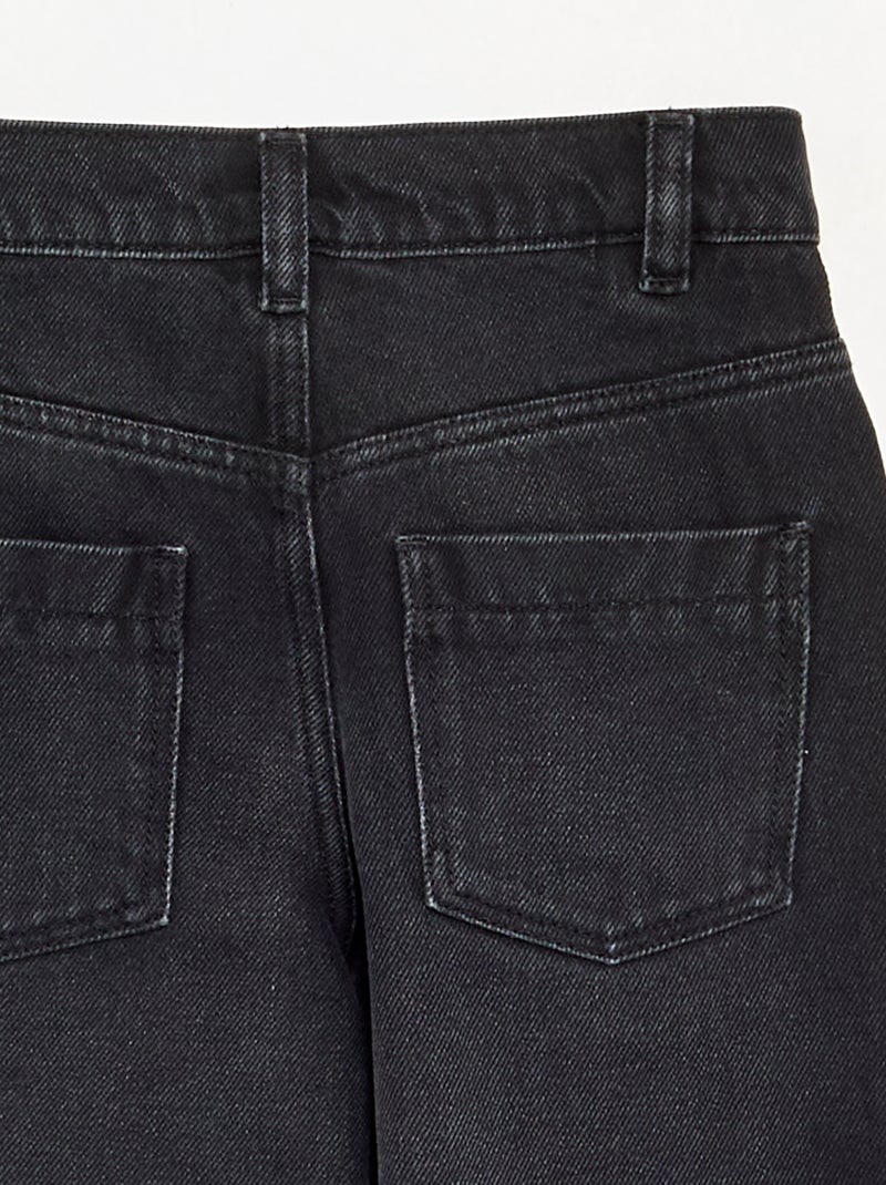 Pantaloni in denim modello barrel Nero - Kiabi