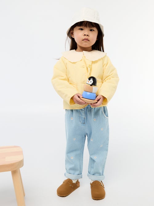 Pantaloni in denim modello paperbag - Kiabi