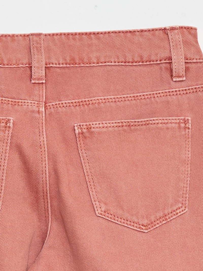 Pantaloni in denim multitasche Rosa - Kiabi